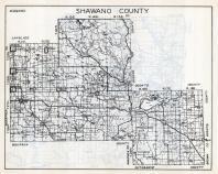 Shawano County Map, Wisconsin State Atlas 1933c